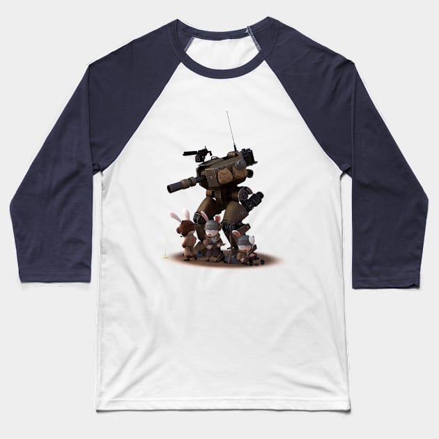 Wyld Rabbits - STOMPER Baseball T-Shirt by VMartinsArts